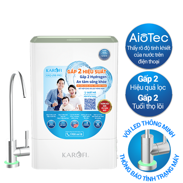 Máy lọc nước RO Karofi KAQ-U98 PRO