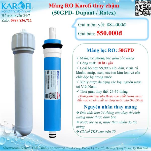 Màng lọc RO Karofi 50GDP- Lõi lọc số 4