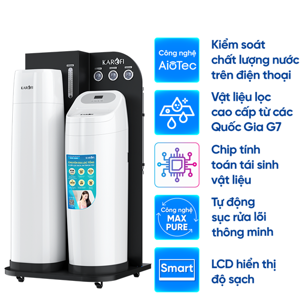 MÁY LỌC NƯỚC ĐẦU NGUỒN KAROFI WHF-E666