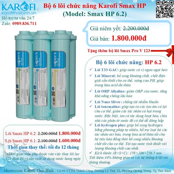 Bộ lõi chức năng hiệu suất cao 6 lõi Smax HP 6.2