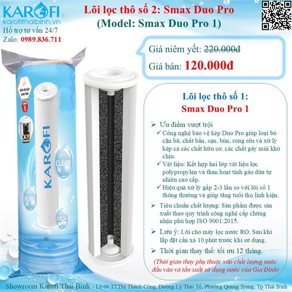 Lõi lọc thô số 01 Karofi Smax Duo Pro 1