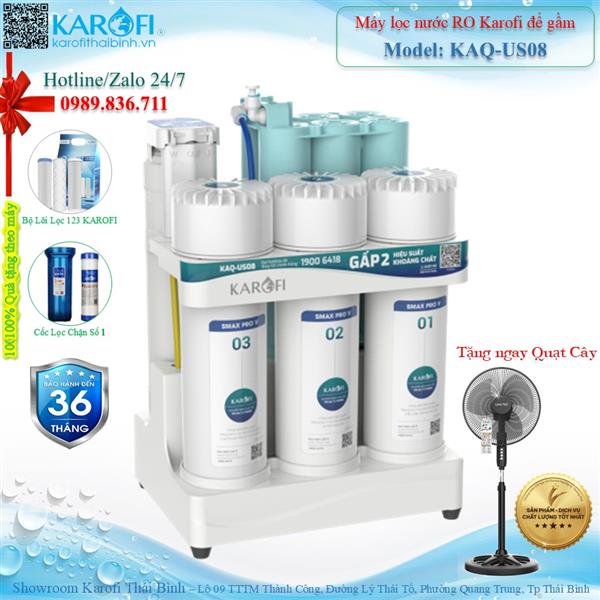 Máy lọc nước RO không tủ Karofi KAQ-US08