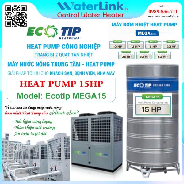 Máy Bơm Nhiệt Công Nghiệp Heat Pump 15HP | Ecotip MEGA15