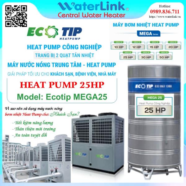 Máy Bơm Nhiệt Công Nghiệp Heat Pump 25HP | Ecotip MEGA25