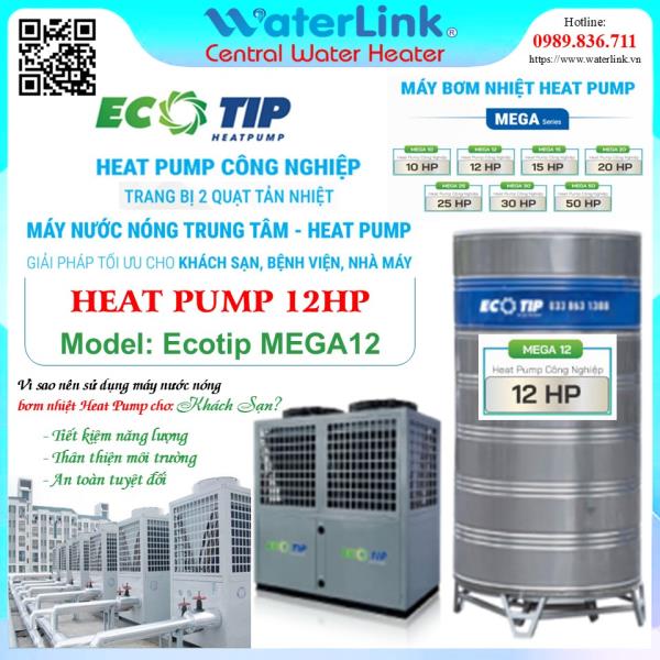 Máy Bơm Nhiệt Công Nghiệp Heat Pump 12HP | Ecotip MEGA12