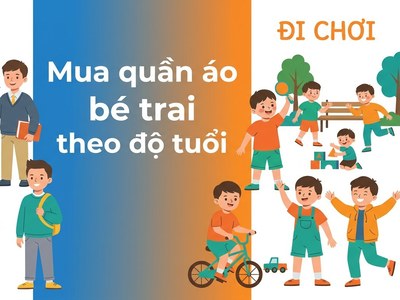 Mua quần áo bé trai theo độ tuổi: Từ đi học đến đi chơi