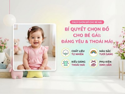 Bí quyết chọn đồ cho bé gái vừa xinh xắn vừa thoải mái