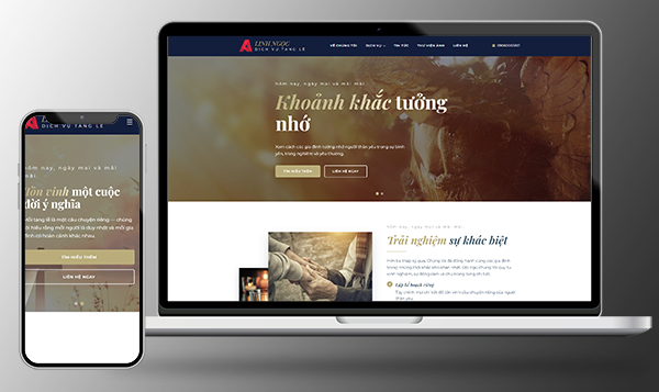 Website dịch vụ sự kiện tang lễ - khởi tạo trong 5 phút dùng thử 3 tháng